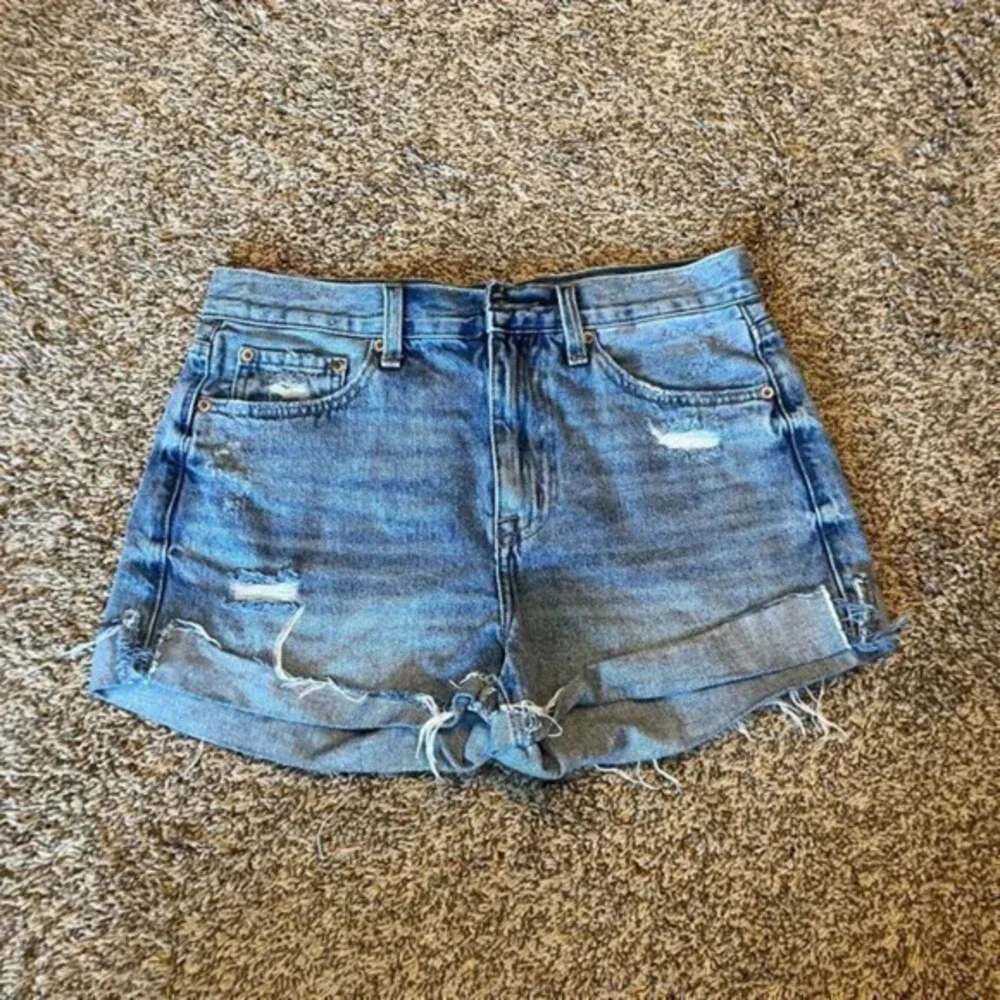 Pistola distressed denim shorts